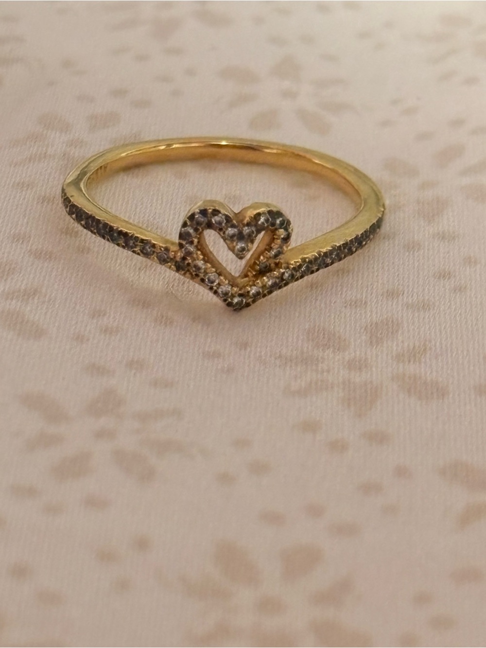 Pandora Wish Sparkling Heart Ring - Picture 3 of 5
